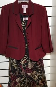 R and k blazer and dress 14 p